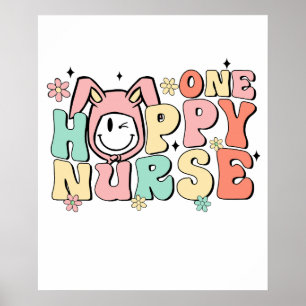 one happy nurse, retro, vintage poster