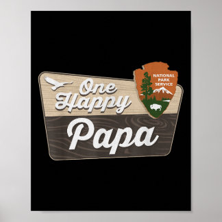One Happy Papa Camper Matching Birthday Decoration