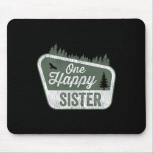 One Happy Sister Matching Family Birthday Party Ca Mouse Pad