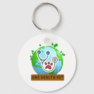 One Health Vet – Vet Global Health Animal Design Keychain