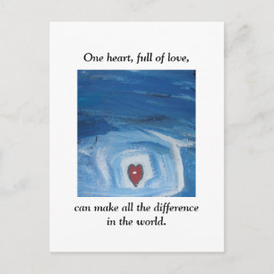 ONE HEART POSTCARD
