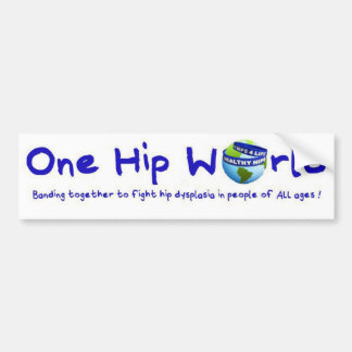One Hip World bumper sticker