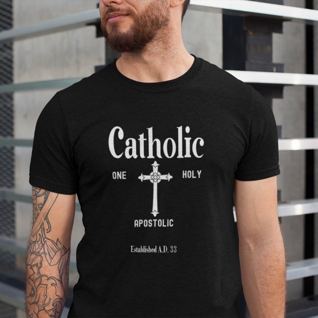 One Holy Catholic Apostolic Church Traditionalist  T-Shirt (Creator Uploaded)