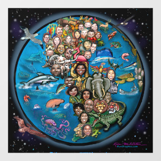 One Home Planet Earth Share Wisely Window Cling