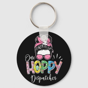 One Hoppy Dispatcher - Easter Bunny 911 Emergency  Keychain