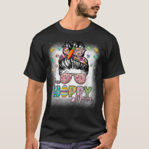 One Hoppy Mama Happy Easter Day Mom Life  T-Shirt