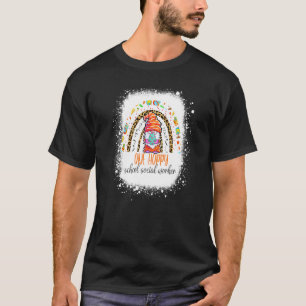 One Hoppy School Social Worker Easter Leopard Rain T-Shirt