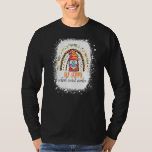 One Hoppy School Social Worker Easter Leopard Rain T-Shirt
