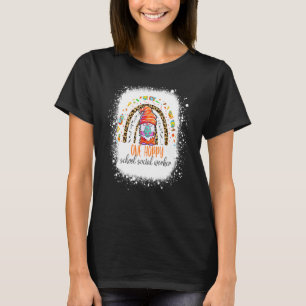 One Hoppy School Social Worker Easter Leopard Rain T-Shirt