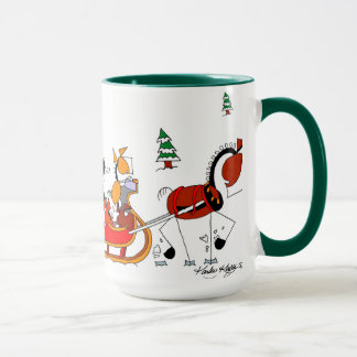 One Horse Open Sleigh Horse Cartoon Mug