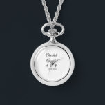 One hot add couple name initial letter text date watch<br><div class="desc">For lovers like us</div>
