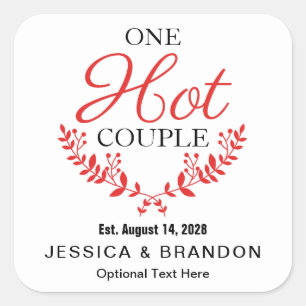 One Hot Couple Square Label HS036sqn