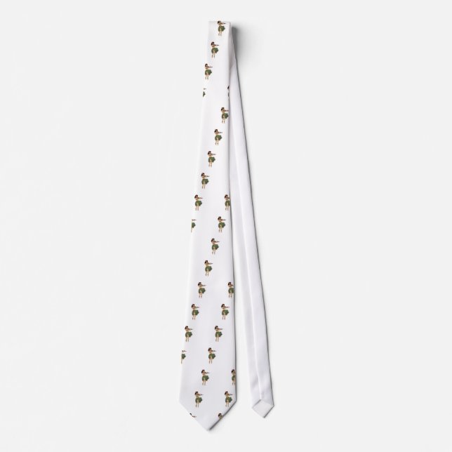 One Hula Girl Dancing Tie (Front)