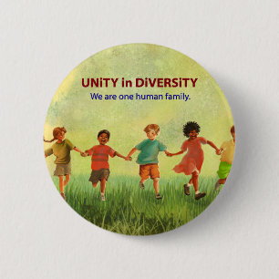 One Human Family 2 Inch Round Button