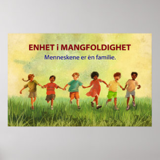 One Human Family (Norwegian) Poster