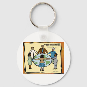 One humanity keychain
