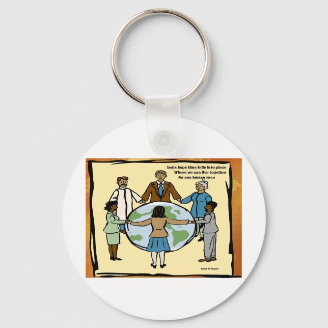 One humanity keychain (Front)