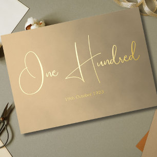One Hundred 100th Male Birthday Invitation