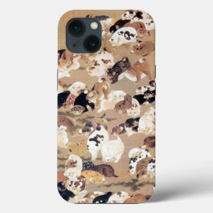 One Hundred Dogs Illustration by Ito Jakuchu iPhone 13 Case