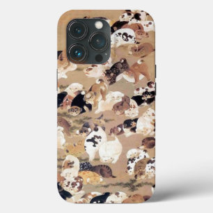 One Hundred Dogs Illustration by Ito Jakuchu iPhone 13 Pro Case