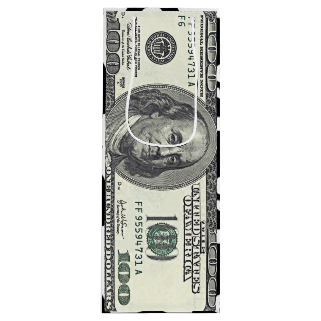 One Hundred Dollar Bill Gift Bag (Front)