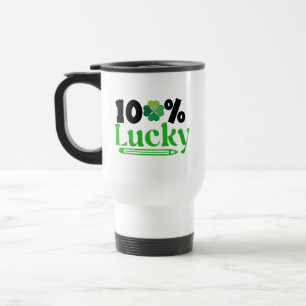 One Hundred Percent Lucky St. Patrick’s Day -61101 Travel Mug