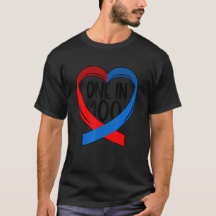 One In 100 CHD Warrior Congenital Heart Disease T-Shirt