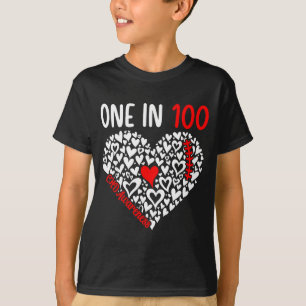 One In 100 Congenital Heart Disease Awareness Chd  T-Shirt