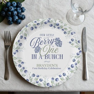 One In A Bunch First Birthday Paper Plate