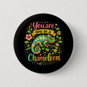 One in a Chameleon 2 Inch Round Button