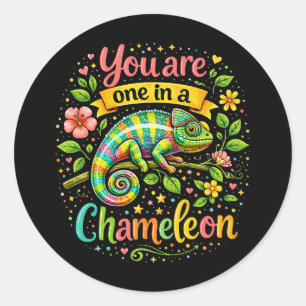 One in a Chameleon Classic Round Sticker