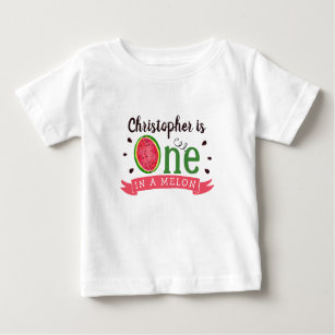 One In A Melon 1st Birthday Baby T-Shirt