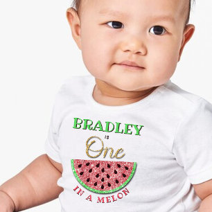 One In A Melon 1st Birthday Baby T-Shirt