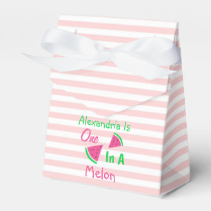 One In A Melon 1st Birthday Favor Box