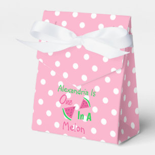 One In A Melon 1st Birthday Favor Box