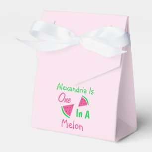 One In A Melon 1st Birthday Favor Box