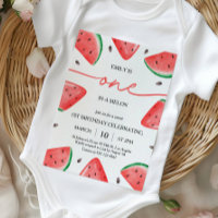 One In A Melon 1st Birthday Watermelon Birthday