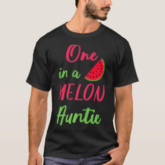 One In A Melon Auntie Birthday Party Summer Matchi T-Shirt