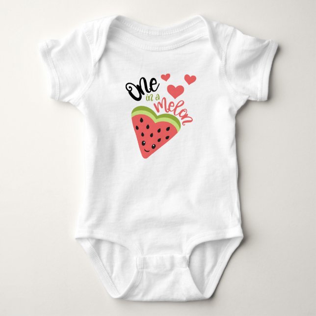 One In a Melon Baby Bodysuit (Front)
