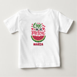 One in a Melon Birthday Girl T-Shirt   Custom Name