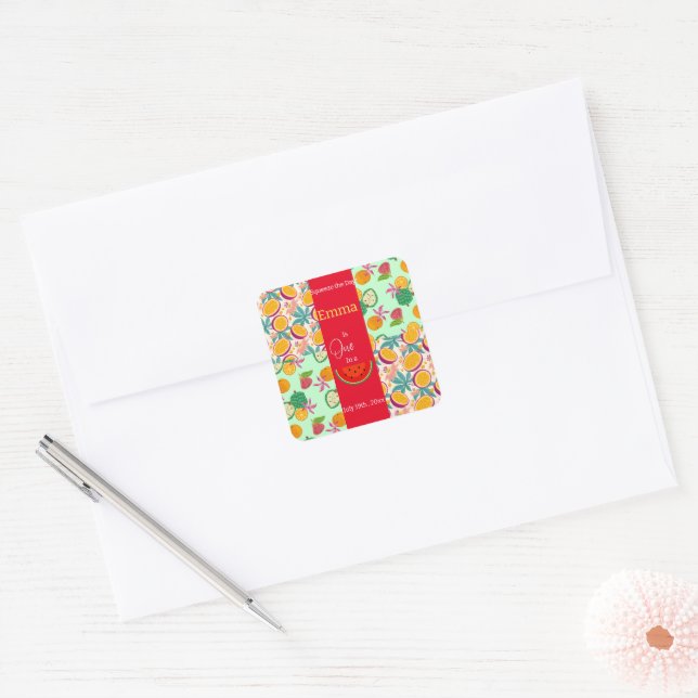 One in a Melon Birthday Sticker (Envelope)