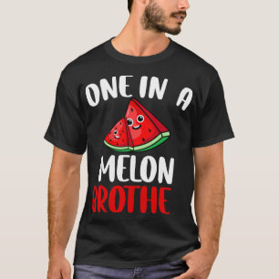 One In A Melon Brother Watermelon Fruit Family Mat T-Shirt