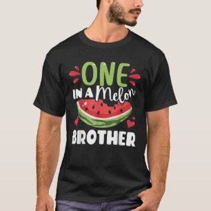 One in a Melon Brother Watermelon Summer Family Va T-Shirt