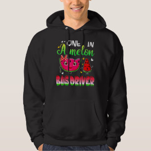 One In A Melon Bus Driver  Watermelon Hoodie