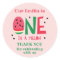 One in a Melon First Birthday Favour Sticker