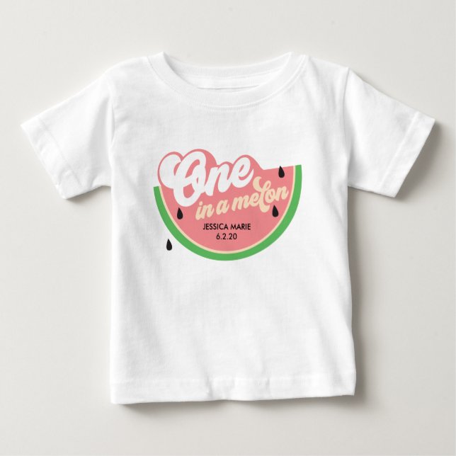 One In a Melon First Birthday T-shirt (Front)