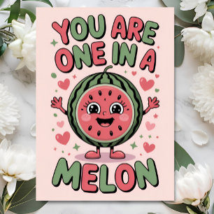 One in a Melon – Fun Watermelon Birthday Card