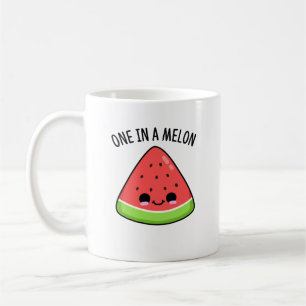One In A Melon Funny Watermelon Pun  Coffee Mug