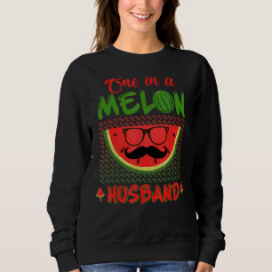 One In A Melon Husband  Watermelon Day Matching Me Sweatshirt