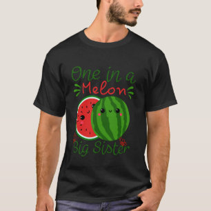 One In a Melon Little Sister Summer Birthday Party T-Shirt